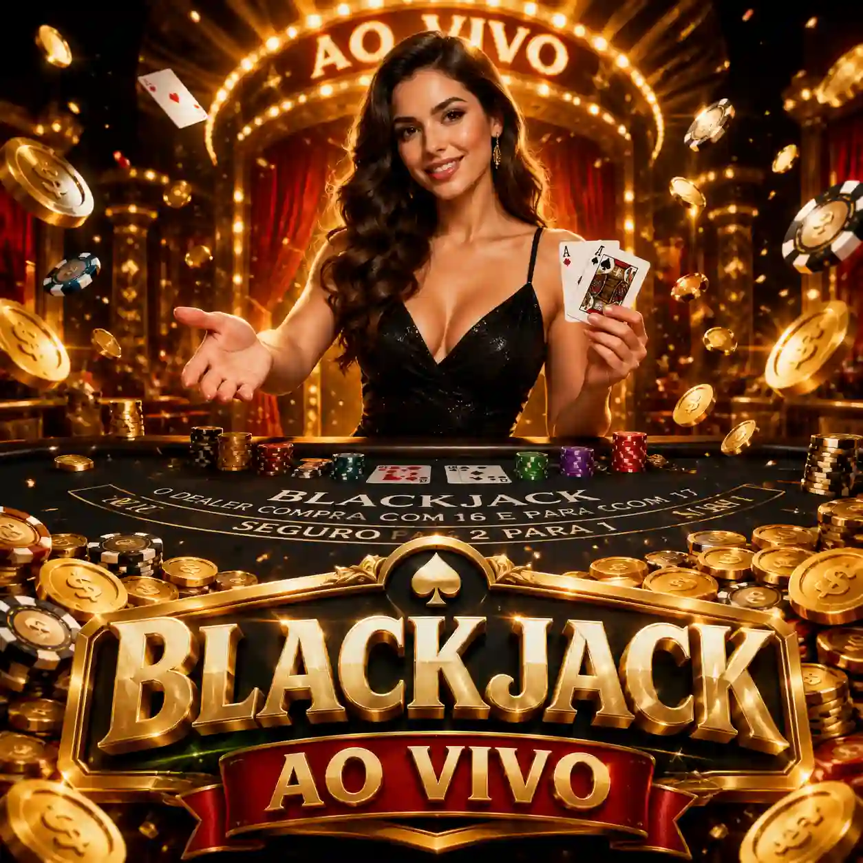 mesa de cassino ao vivo com dealer profissional distribuindo cartas em transmissão em alta definição